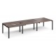 Adapt 1200mm Deep Sliding Top Triple Back to Back Bench Desk